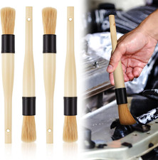 4 Pack Parts Cleaning Brush Home and Auto Use,Boar Bristle  Parts