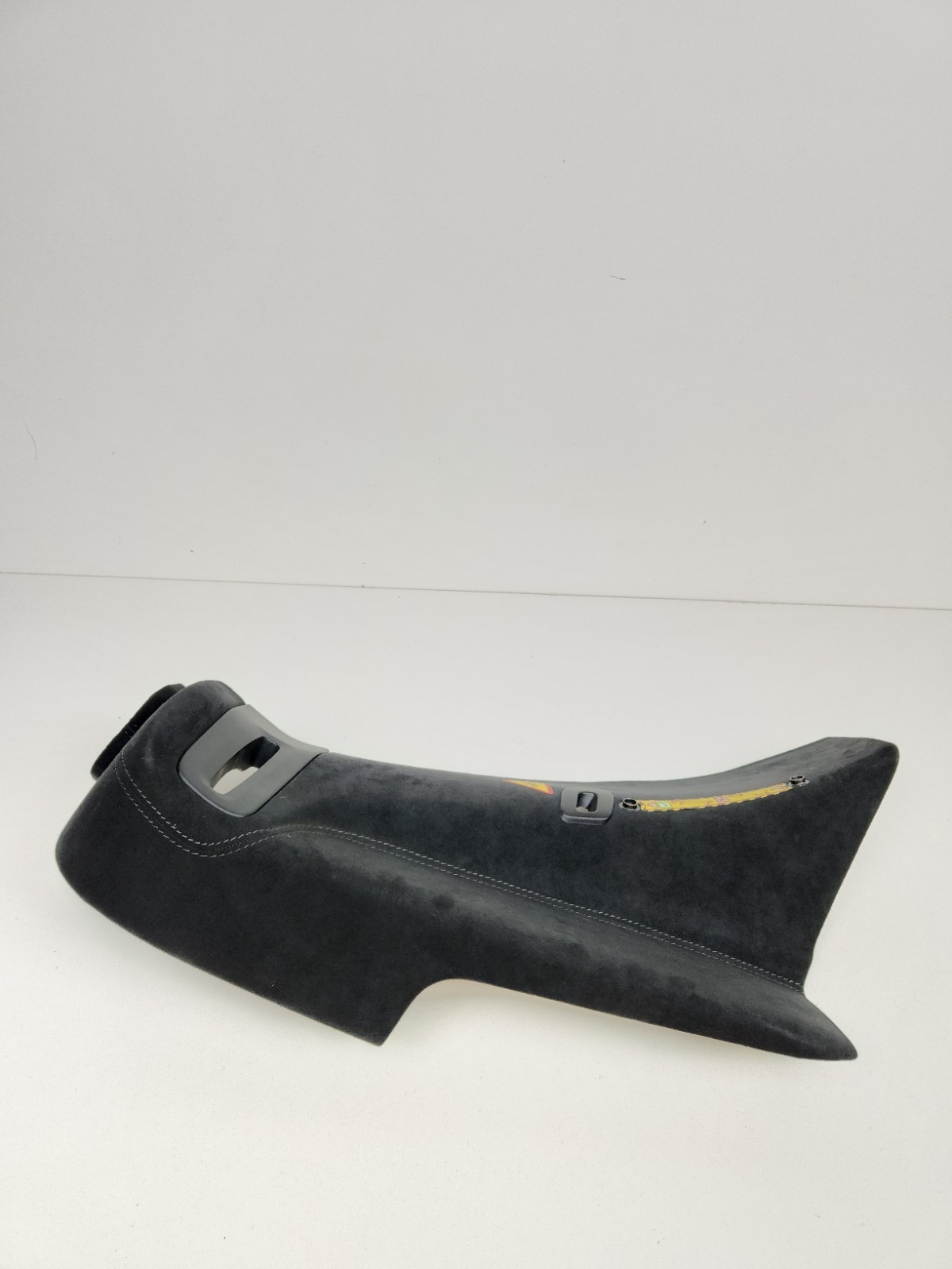 2015-2017 MCLAREN 675LT LEFT SIDE INTERIOR B PILLAR SEATBELT PANEL ALCANTARA OEM