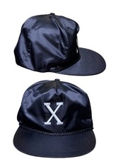 Vintage 90 s Malcolm X snapback Satin Black Hat