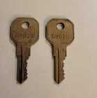 6 VINTAGE HURD LOCK BRASS KEYS INCL. 2 MATCHING PAIRS - MADE IN U.S.A. — photo 7