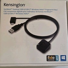 Kensington VeriMark Desktop Fingerprint Reader USB-A/USB-C Windows Hello