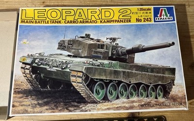 Italeri Leopard 2 Main Battle Tank Kampfpanzer Model Kit 243 1/35 Complete