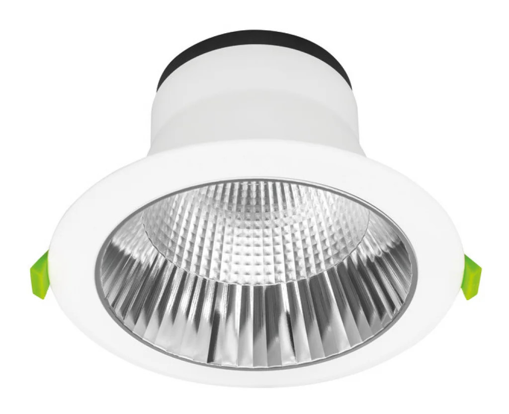 Downlight White Recess Plus 28w LED 180mm Non Dimmable IP54 3000K 4000K 3360lm