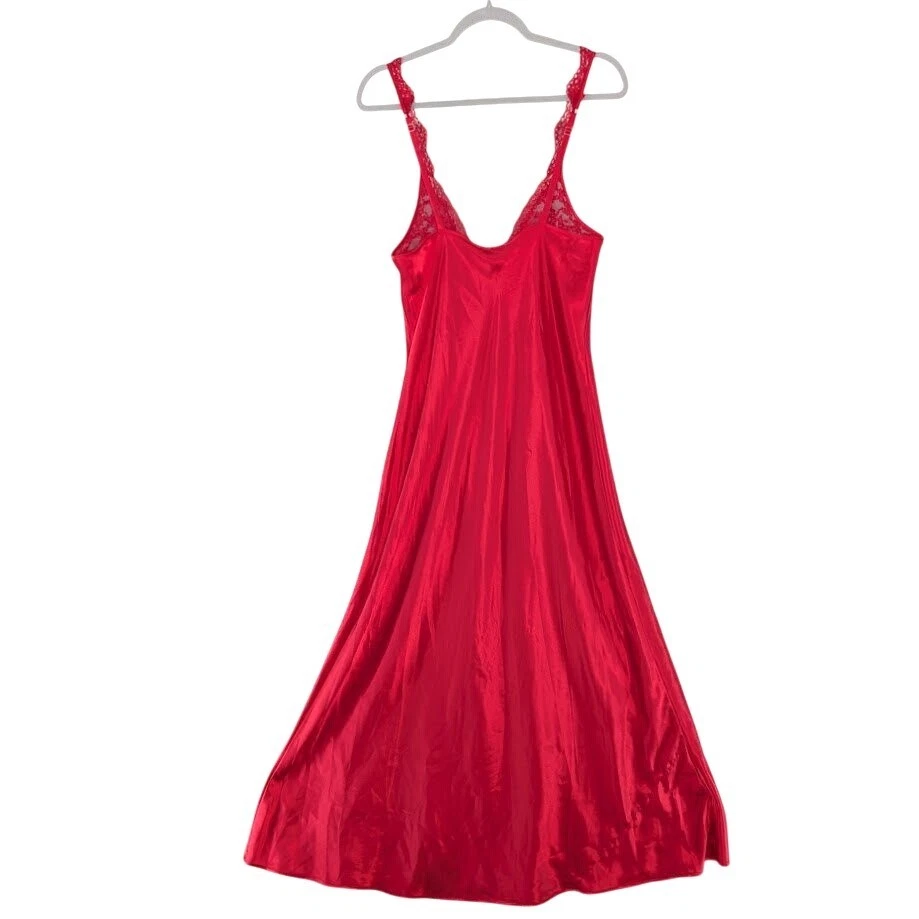 UNDERCOVER Abito maxi slip Victoria's Secret etichetta oro raso taglia grande pizzo Y2K sposa