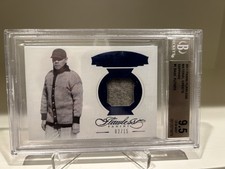 BABE RUTH GAME USED WORN JERSEY SWATCH MATERIAL RELIC MEMORABILIA  2/15  BGS 9.5