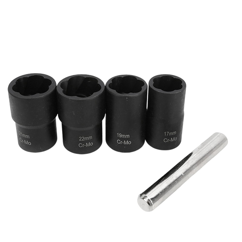 17-22 Mm Autoreifen-Schraubenausdreher, Demontage, Gewindewerkzeug-Set, 5 S4542-image