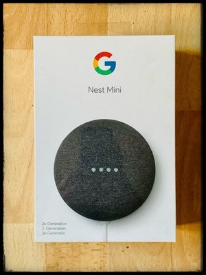 Google Nest Mini (2. Generation) I Smart Home Lautsprecher I Carbon I in OVP