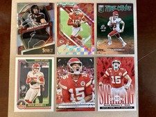 13-card PATRICK MAHOMES lot - Elite Red /399, Unstoppable Prizm, Inserts & More