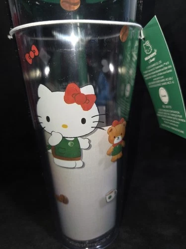 Starbucks Hello Kitty Clear Cold Cup And Tumbler