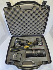 Nikon D3200 Digital Camera Bundle with 3 Lenses - Shutter count 3,807 - See Pics
