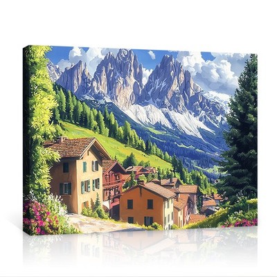 Mountain Landscape Canvas Wall Art Poster Print Artwork Decor Home Decor