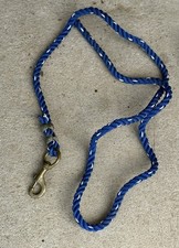 Niebiesko-biała nylonowa lina ołowiana koń koza owca krowy pokaz wołowina zwierzęta gospodarskie 6 1/2'