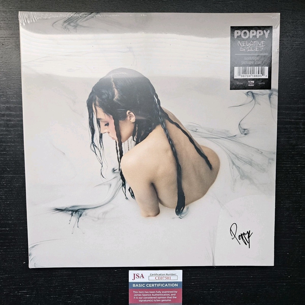 Poppy Signed Autographed Negative Spaces Zoetrope Picture Disc
