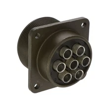 Amphenol Bendix MS3102A24-10S 7 Position Circular Connector Receptacle Mil Spec