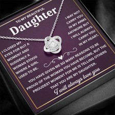 To My Daughter Gift, Necklace For Daughter from Dad, Father Daughter Jewelry