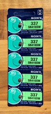 Genuine Sony 337 SR416SW Watch Batteries 1.55V Silver.