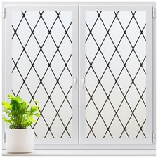 LUTE Frosted Window Privacy Film UV Heat Control Removable Decorative Static Cli