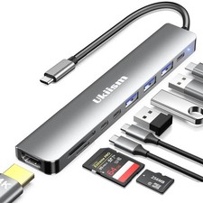 USB Hub HDMI Adapter, 9-in-1 USB Docking Station for MacBook /M1/M2, XPS, Sur...