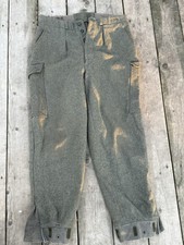 VTG MEN N96K Swedish Heavy Olive wool military pants 32" W x 30  inseam