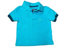 Vilebrequin Size 2T Years Boys Blue Polo Designer Old Money Classic Turtle