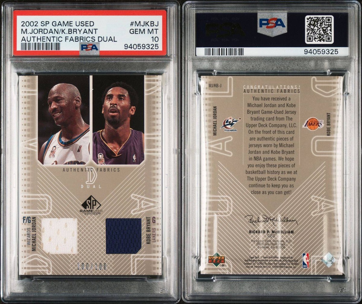 2002-03 SP Game Used Edition - Authentic Fabrics Dual Kobe