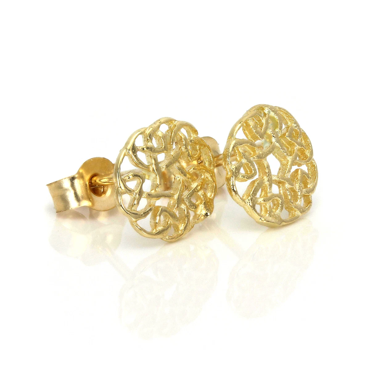 9ct gold celtic best sale earrings