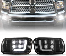 2010-2014 Ram 2500 Fog Lights LED Fog Lamp Replacements for Ram 2500 LED Lights