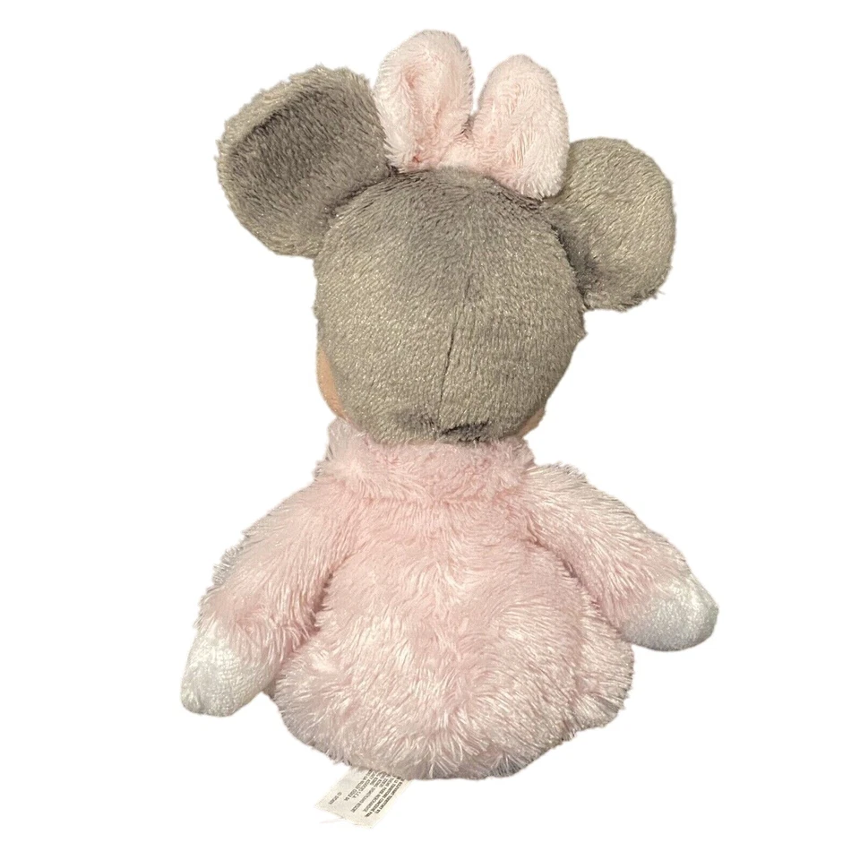 Carillón de peluche de Minnie Mouse de los parques de Disney rosa bebé niño niño juguete Foto 3 de 4