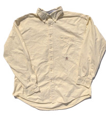 VTG 2000 Tommy Hilfiger Oxford Crest Shirt Crest Button Front L/S Men's Size XL