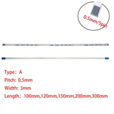 5Pin 0.5mm Pitch FFC FPC Flexible Flat Cable AWM VW-1 20624 80C 60V Same Side