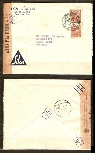 BRAZIL LOT 9 COVERS 4 CENSORED 3 REGISTERED and others SEE SCAN  FVF - Image 3 of 4