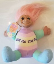 New NWT RUSS Troll Doll 2416 Easter 6" Soft Plush Body EGG TROLL  Tags So Cute