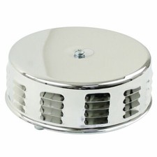 Empi 8674 Louvered Air Cleaner 3h 5 12 Diameter Stainless Steel W Empi Logo