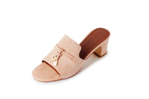Womens Round Toes Fish Mouth Thick Heels High Heels Flat Casual Shoes Slippers - 第 11/30 張圖片