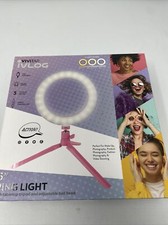 Vivitar Ivlog 6  Ring Light With Tabletop Tripod NEW, Selfie Make-Up Photography