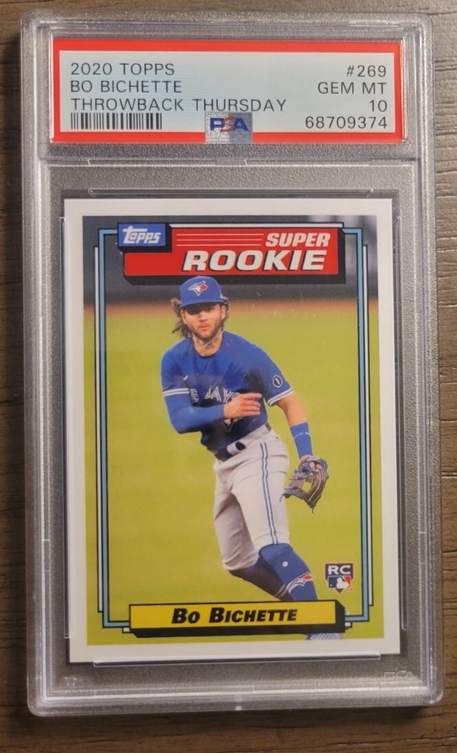 2020 Topps Throwback Thursday #269 Bo Bichette RC Rookie PSA 10 GEM MINT
