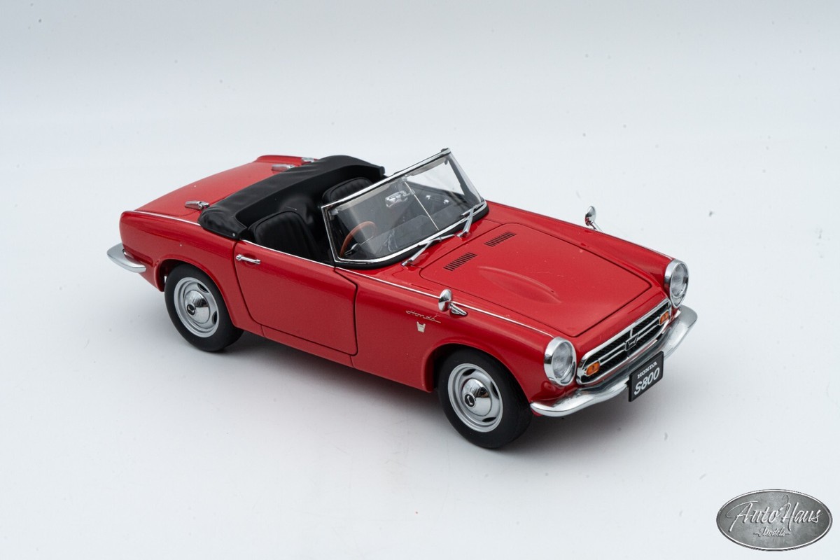1/18 Autoart Honda S800 Red Convertible Diecast 🤝ALSO OPEN FOR