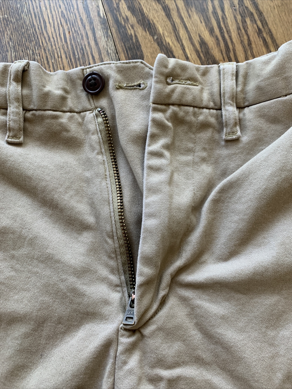Lands End Khaki Traditional Fit Pants / Size 35 Gem