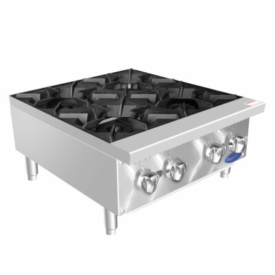 Atosa USA ACHP-4 24'' Countertop Gas Hotplate with Manual Controls, 4 Burners