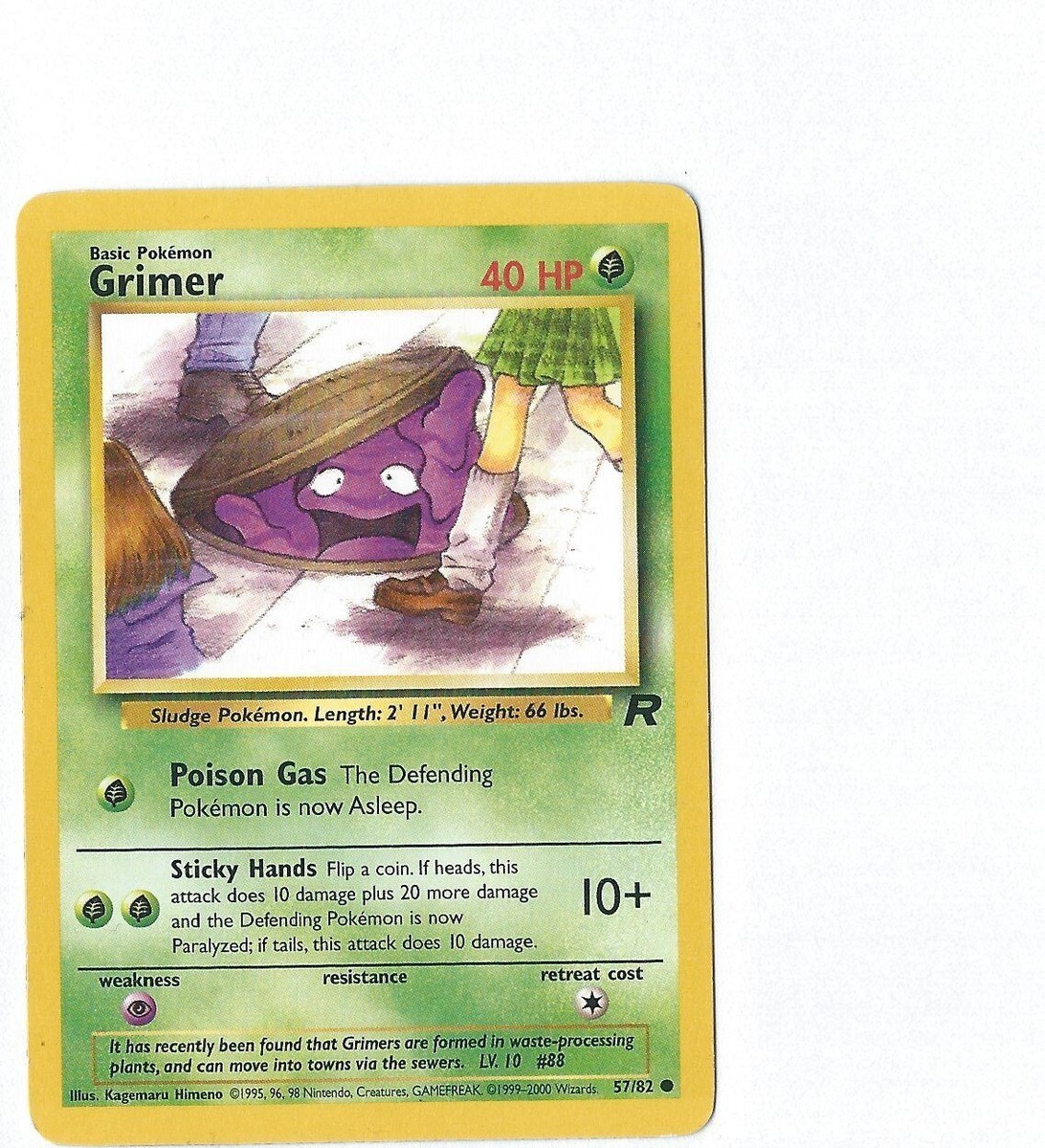 GRIMER Team Rocket Pokemon Card 1999 | eBay