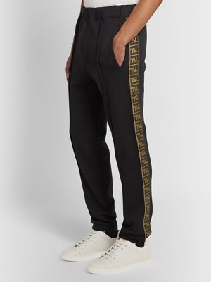 fendi logo stripe track pants | eBay