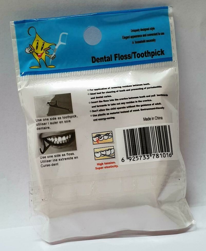 100 Floss Toothpicks Plastic Oral care Hygiene toothpicks Flossers