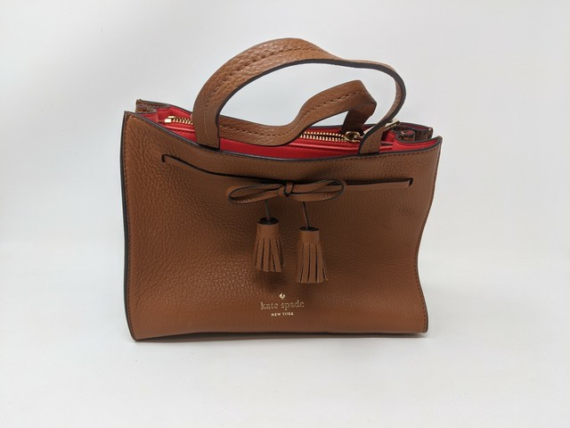 Kate Spade Brown Leather 2-Way Women's Purse Handbag w/Tassels | eBay