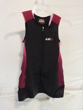 Louis Garneau Women's Pro Carbon Sleeveless Triathlon Top Small Black/Candy Purp