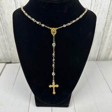 Franklin Mint REPLACEMENT Glass Rosary Christian Religious Catholic Crucifix Vtg