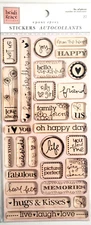 Heidi Grace Designs Cartwheel Collection CLEAR EPOXY WORDS Stickers - 27 pcs