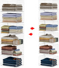 6-Tier Stackable Closet Organizers and Storage Shelves, Closet Shelf Organizer B