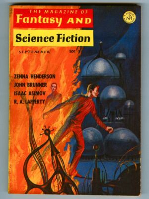 September 1966 Magazine of FANTASY & SCIENCE FICTION! Brunner LAFFERTY Henderson