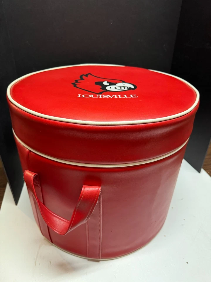 Enfriador de espuma de poliestireno envuelto en vinilo grande vintage SURVIVOR University of Louisville Foto 4 de 4