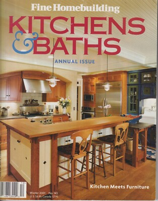 #ad #ad Fine Homebuilding Kitchens amp; Baths Winter 2001 Kitchen Meets Furniture Magazin $21.71